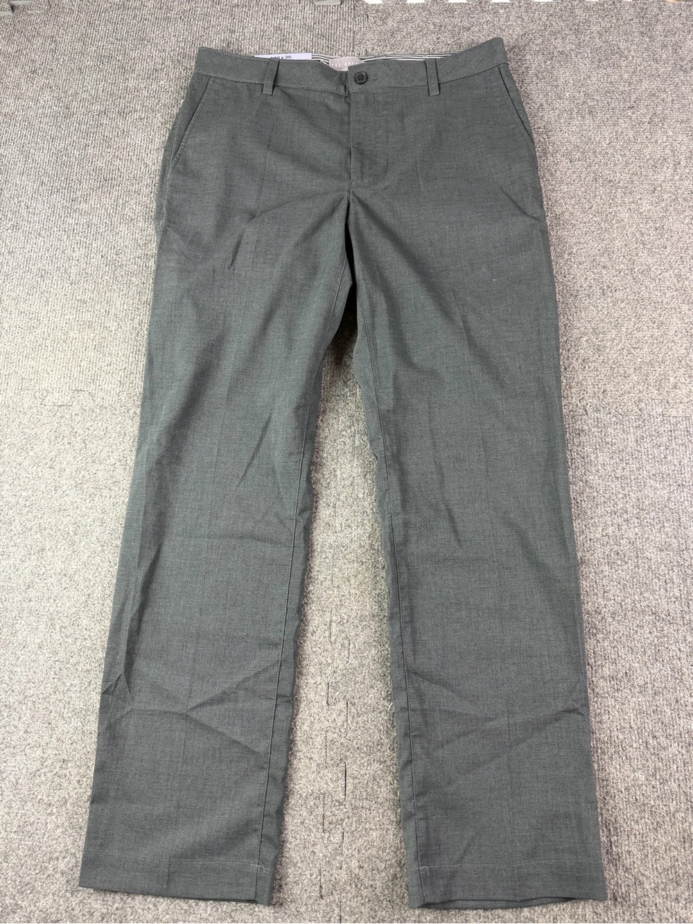 Ted Baker Straight Fit Mens Flat Front Pants Size 30x30 NWT Gray